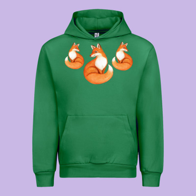 Three Little Foxes In Fox Family I Gift Urban Hoodie Designed By Bettercallsaul