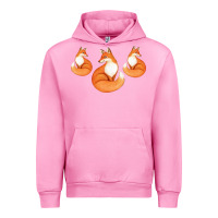 Fuchsia Pink Three Little Foxes IN Fox Family I Gift Urban Hoodie - Bettercallsaul