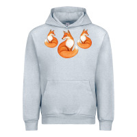 Heather Grey Three Little Foxes IN Fox Family I Gift Urban Hoodie - Bettercallsaul