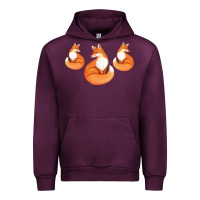 Mauve Wine Three Little Foxes IN Fox Family I Gift Urban Hoodie - Bettercallsaul