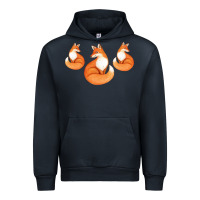 Navy Three Little Foxes IN Fox Family I Gift Urban Hoodie - Bettercallsaul
