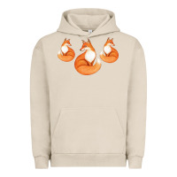 Pigment French Oak Three Little Foxes IN Fox Family I Gift Urban Hoodie - Bettercallsaul