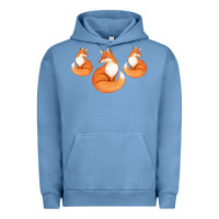 Pigment Pebble Blue Three Little Foxes IN Fox Family I Gift Urban Hoodie - Bettercallsaul