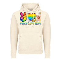 Vintage Artic peace love rock pride Vintage Hoodie - texasbilliewilder