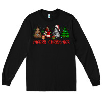 Black merry christmas tree Long Sleeve Tee - JahusDesignShop