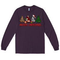 Plum merry christmas tree Long Sleeve Tee - JahusDesignShop