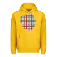 Lemon Christmas Tartan Patch Premium Hoodie - BundleAndBundleShop