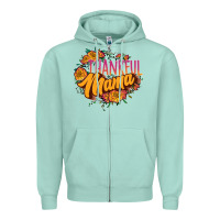Seafoam thankful mama Zipper Hoodie - JahusDesignShop