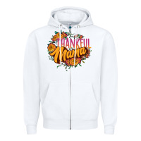 White thankful mama Zipper Hoodie - JahusDesignShop