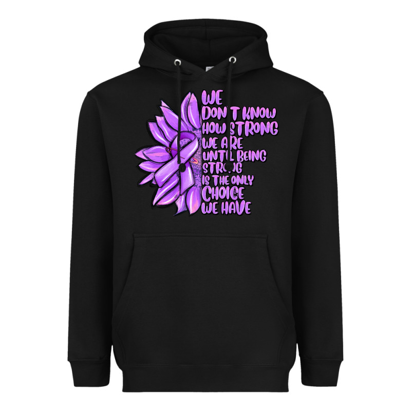 Purple Pancreatic Cancer Sunflower And Cancer Ribb Heavyweight Hoodie by MaliasSmallBusiness | Teevron