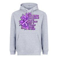 Heather Grey purple pancreatic cancer sunflower and cancer ribb Heavyweight Hoodie - MaliasSmallBusiness