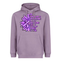 Lavender purple pancreatic cancer sunflower and cancer ribb Heavyweight Hoodie - MaliasSmallBusiness