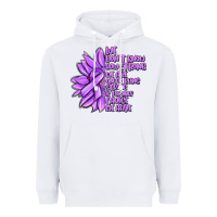 White purple pancreatic cancer sunflower and cancer ribb Heavyweight Hoodie - MaliasSmallBusiness
