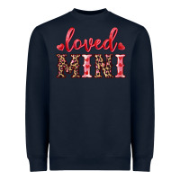 Navy loved mini Heavyweight Sweatshirt - RanaPortraitStore