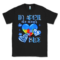 Black in april we wear blue Classic Tee - JahusDesignShop