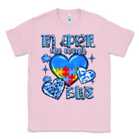 Bubblegum Pink in april we wear blue Classic Tee - JahusDesignShop