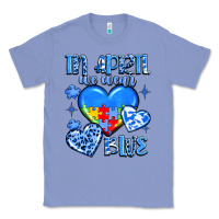 Colony Blue in april we wear blue Classic Tee - JahusDesignShop