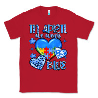 Red in april we wear blue Classic Tee - JahusDesignShop