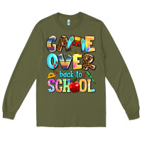 Army Green game over back to school Long Sleeve Tee - AdoDesignShop