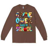 Chestnut game over back to school Long Sleeve Tee - AdoDesignShop