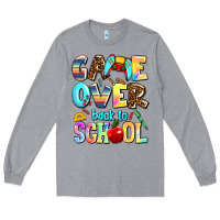 Heather Grey game over back to school Long Sleeve Tee - AdoDesignShop