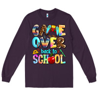 Plum game over back to school Long Sleeve Tee - AdoDesignShop