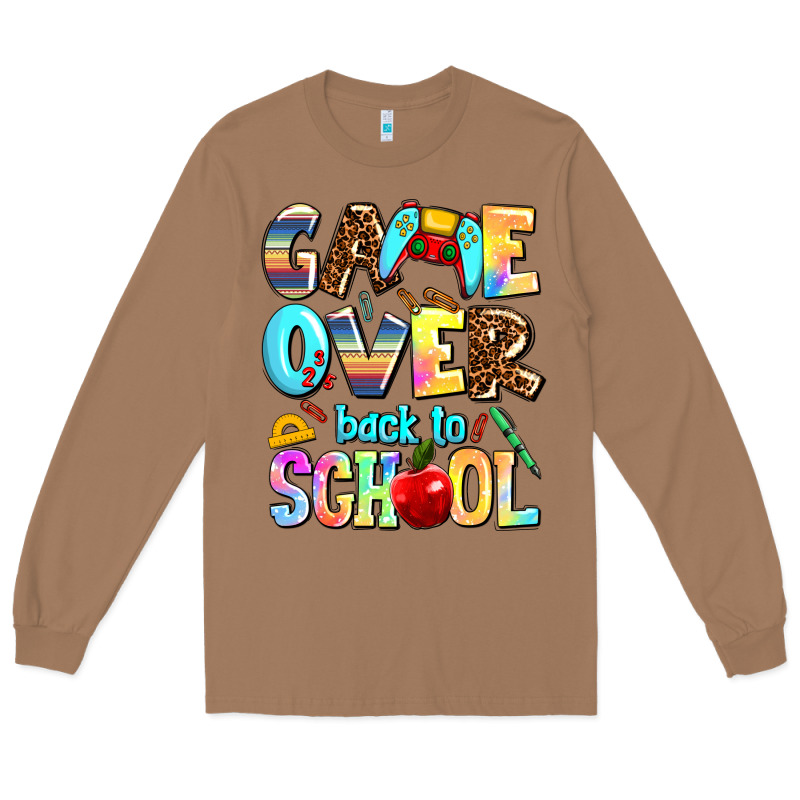 Game Over Back To School Long Sleeve Tee by AdoDesignShop | Teevron