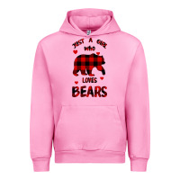 Fuchsia Pink Just A Girl Who Loves Bears Urban Hoodie - Bettercallsaul