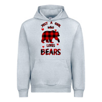 Heather Grey Just A Girl Who Loves Bears Urban Hoodie - Bettercallsaul