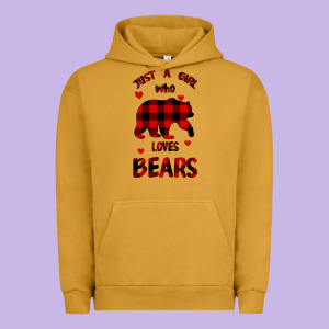 Just A Girl Who Loves Bears Urban Hoodie Designed By Bettercallsaul