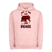 Pigment Salmon Just A Girl Who Loves Bears Urban Hoodie - Bettercallsaul