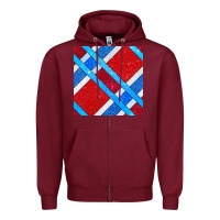 Burgundy Glitter 4th Of July Seamless Pattern Zipper Hoodie - BundleAndBundleShop