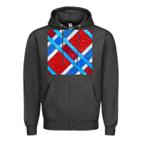 Charcoal Heather Glitter 4th Of July Seamless Pattern Zipper Hoodie - BundleAndBundleShop