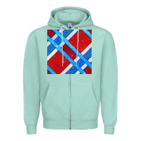 Seafoam Glitter 4th Of July Seamless Pattern Zipper Hoodie - BundleAndBundleShop