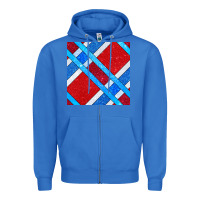 True Royal Glitter 4th Of July Seamless Pattern Zipper Hoodie - BundleAndBundleShop