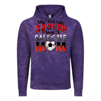 Cloud Purple my favorite soccer player calls me mom Vintage Hoodie - Zillion Design Studio
