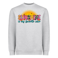 Heather Grey sunshine is my favorite color Heavyweight Sweatshirt - Zillion Design Studio