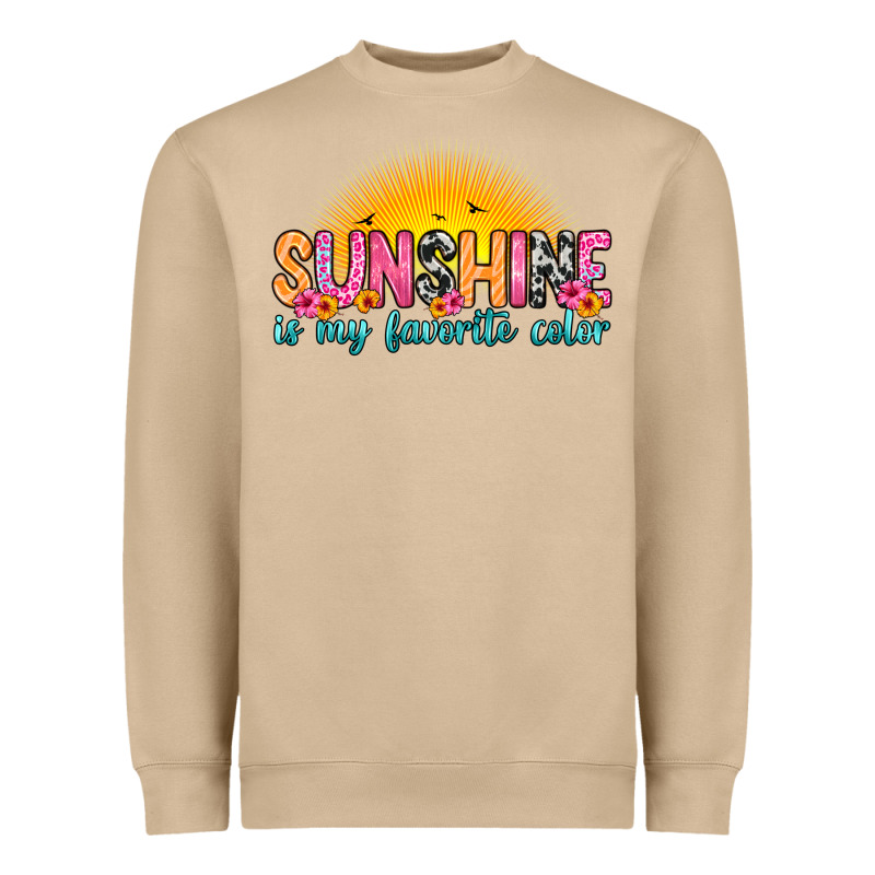 Sunshine Is My Favorite Color Heavyweight Sweatshirt by Zillion Design Studio | Teevron