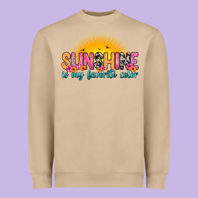 Sunshine Is My Favorite Color Heavyweight Sweatshirt Designed By Zillion Design Studio
