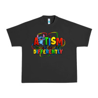 Pigment Black autism stitch seeing the world differently Urban Heavy Tee - Zillion Design Studio