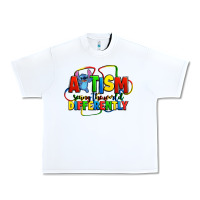 White autism stitch seeing the world differently Urban Heavy Tee - Zillion Design Studio