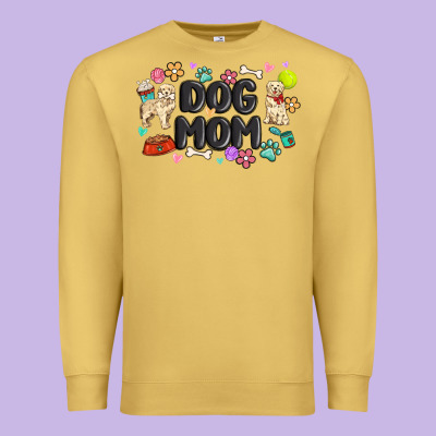 Dog Mom Premium Sweatshirt Designed By Maliassmallbusiness