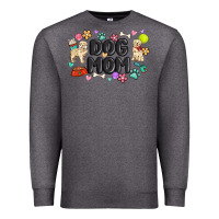 Charcoal Heather dog mom Premium Sweatshirt - MaliasSmallBusiness