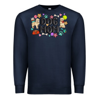 Navy dog mom Premium Sweatshirt - MaliasSmallBusiness