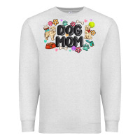 Oatmeal Heather dog mom Premium Sweatshirt - MaliasSmallBusiness