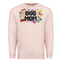 Pale Pink dog mom Premium Sweatshirt - MaliasSmallBusiness