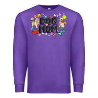Purple dog mom Premium Sweatshirt - MaliasSmallBusiness