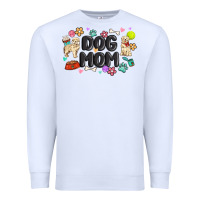White dog mom Premium Sweatshirt - MaliasSmallBusiness