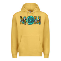 Antique Gold Western Mom With Turquoise Gemstone Premium Hoodie - BundleAndBundleShop