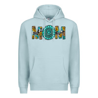 Blue Mist Western Mom With Turquoise Gemstone Premium Hoodie - BundleAndBundleShop